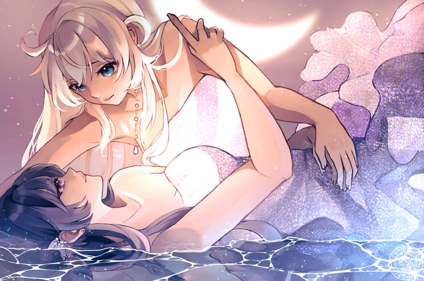 kiana kaslana and raiden mei (honkai and 1 more) drawn by mofumanju