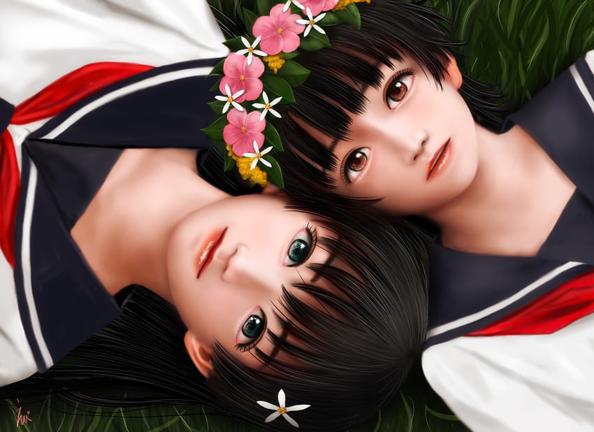 saten ruiko and uiharu kazari (toaru majutsu no index and 1 more) drawn by ebi_(eeotoko)