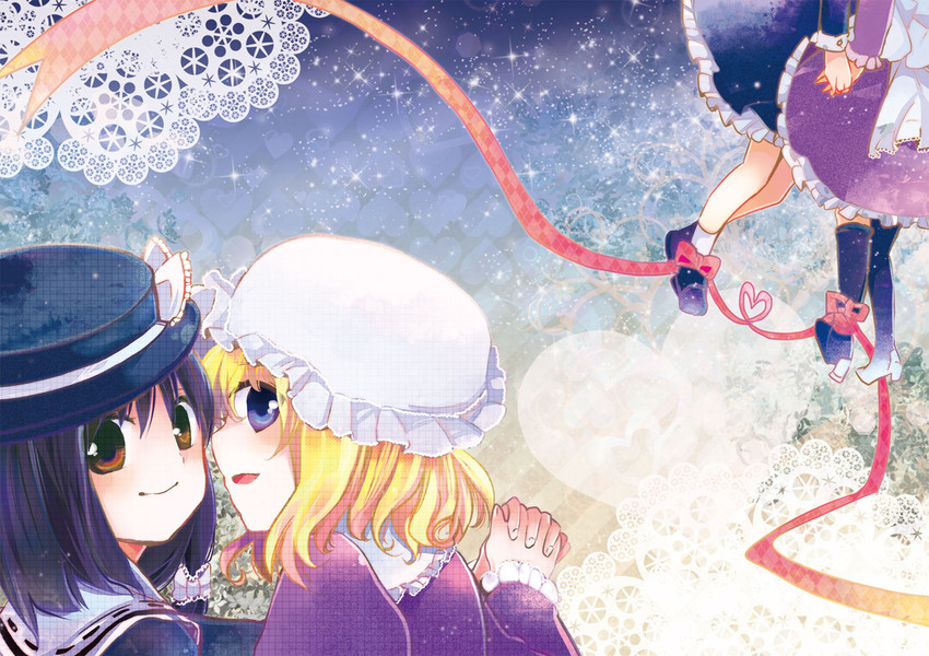 usami renko and maribel hearn (touhou) drawn by oimoto_jirou