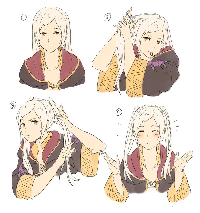 female robin (fire emblem and 1 more) drawn by kamu_(kamuuei)