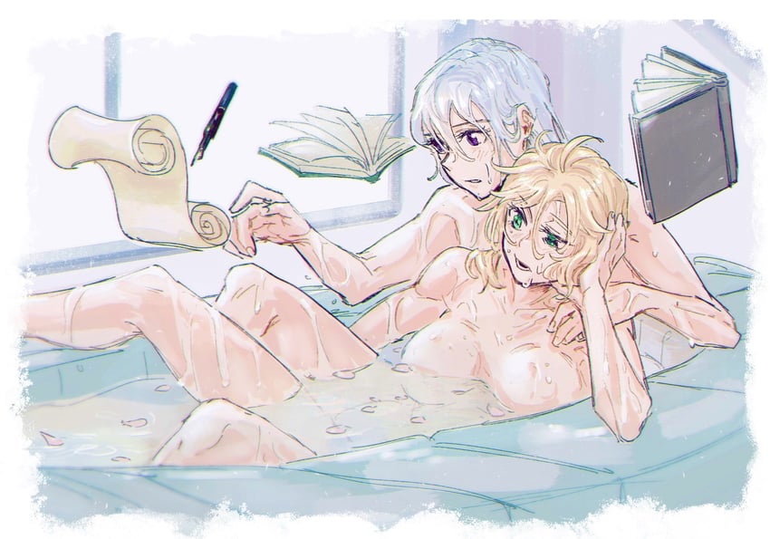 anisphia wynn palettia and euphyllia magenta (tensei oujo to tensai reijou no mahou kakumei) drawn by koyomania