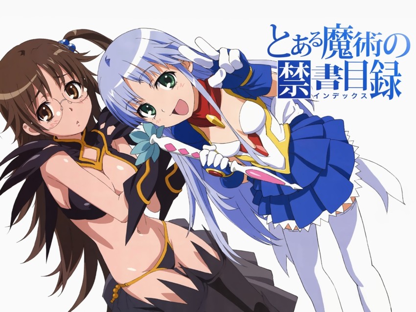 index, kazakiri hyouka, kanamin's rival, and kanamin (toaru majutsu no index and 2 more) drawn by tanaka_yuuichi