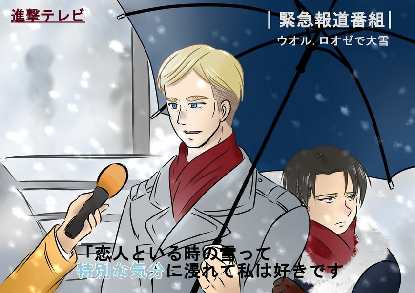 levi and erwin smith (shingeki no kyojin) drawn by harukajon