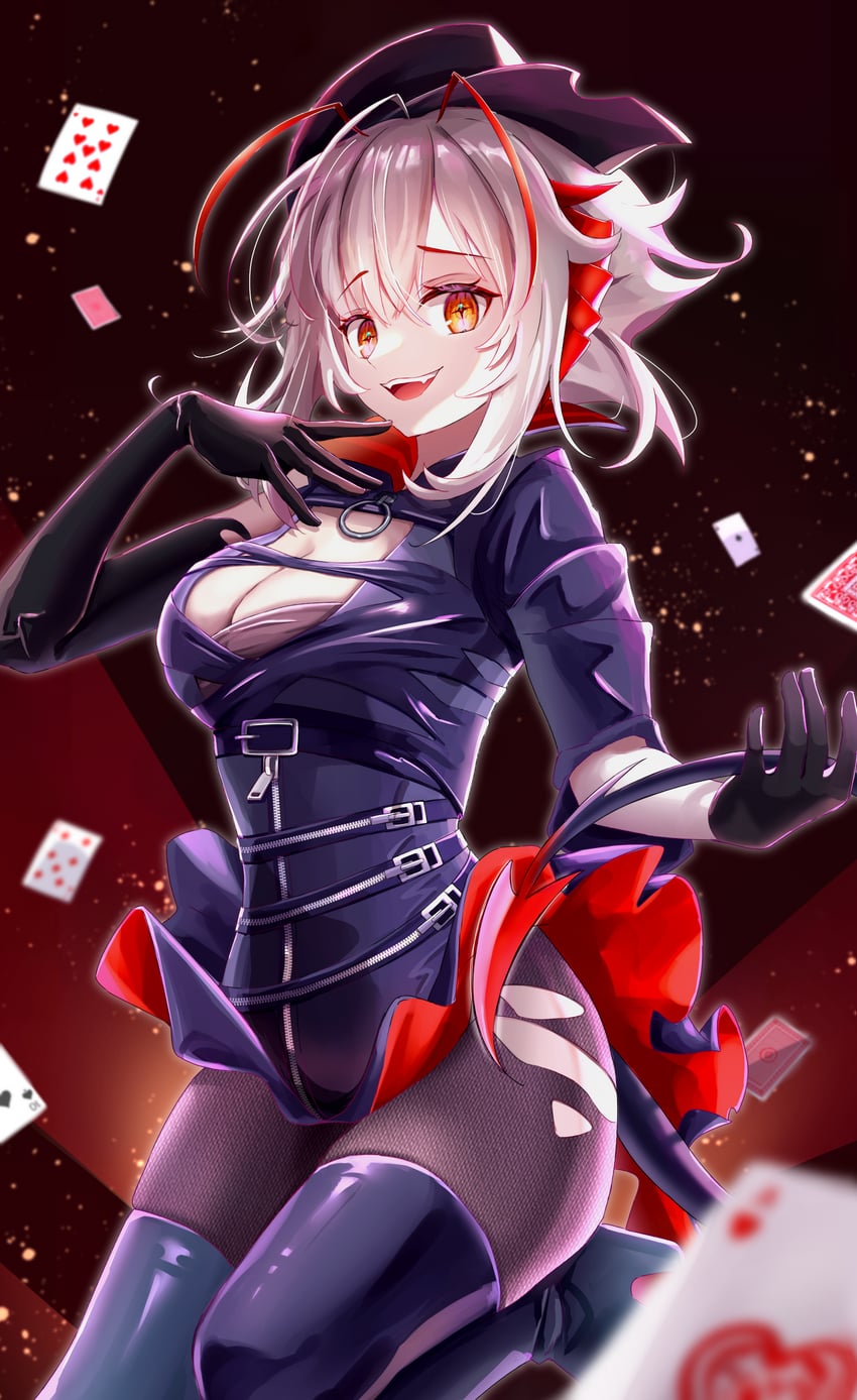 w (arknights and 1 more) drawn by riu_kawano