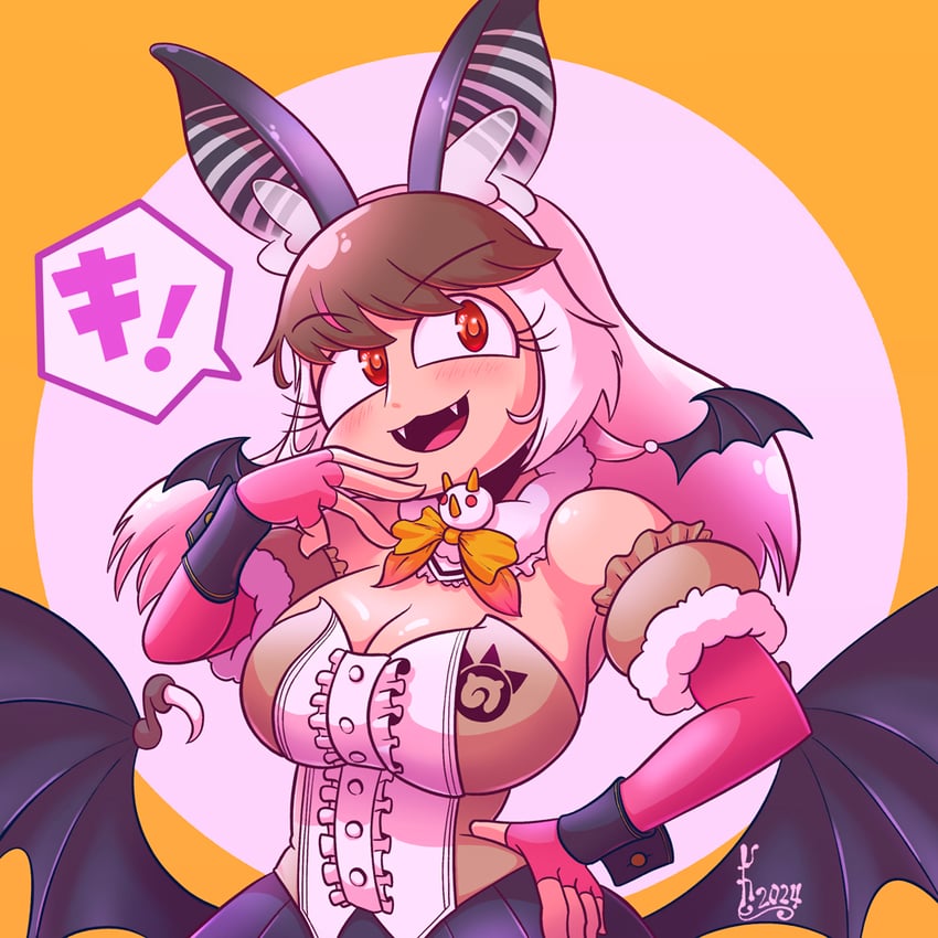 brown long-eared bat (kemono friends and 1 more) drawn by kuraibe_keishi