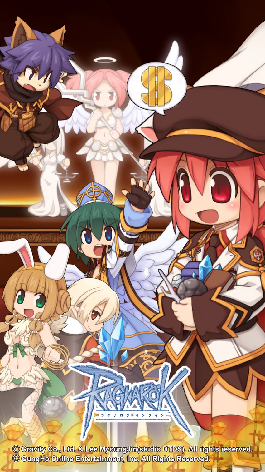 arch bishop, genetic, wanderer, summoner, and minstrel (ragnarok online) drawn by yuichirou