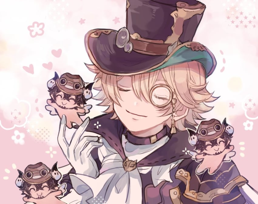 chat noir and baotorda (granblue fantasy) drawn by shiina_kimagure