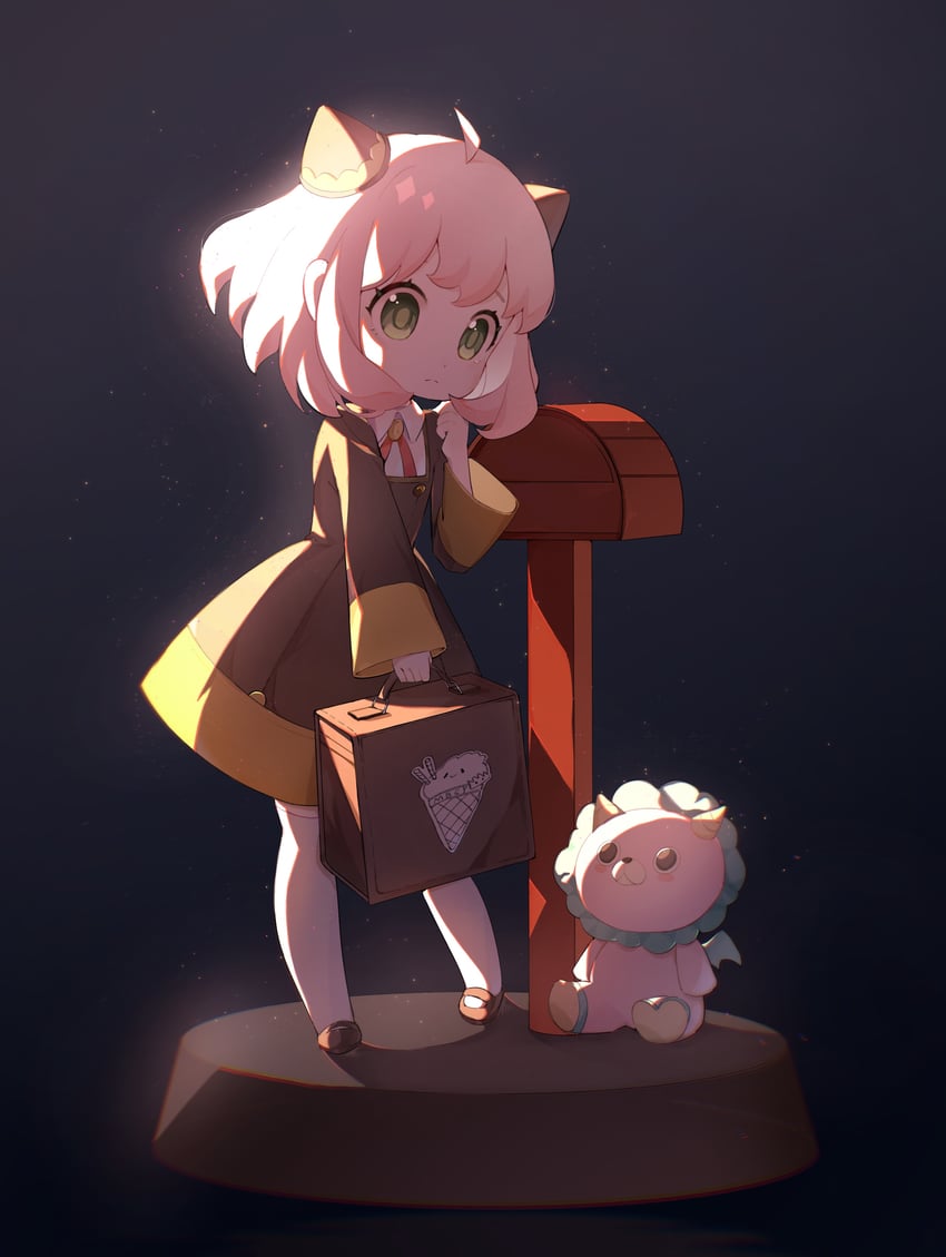 anya and director chimera (spy x family) drawn by iuinm