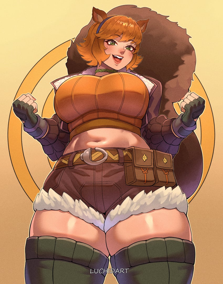squirrel girl (marvel and 1 more) drawn by luchidart