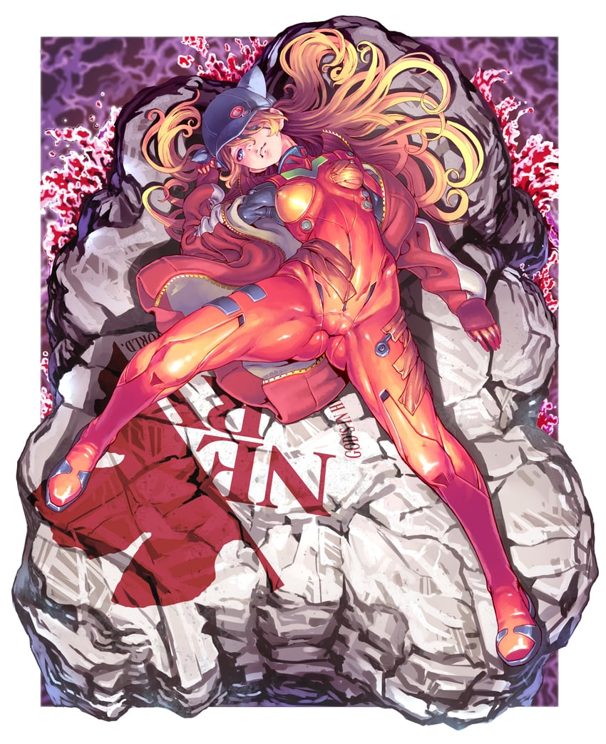 souryuu asuka langley (neon genesis evangelion and 2 more) drawn by honzawa_yuuichirou and nanakamado_anno