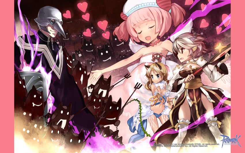 arch bishop, wanderer, deviruchi, chocolat basinio, and geffen guard (ragnarok online) drawn by okishiji_en