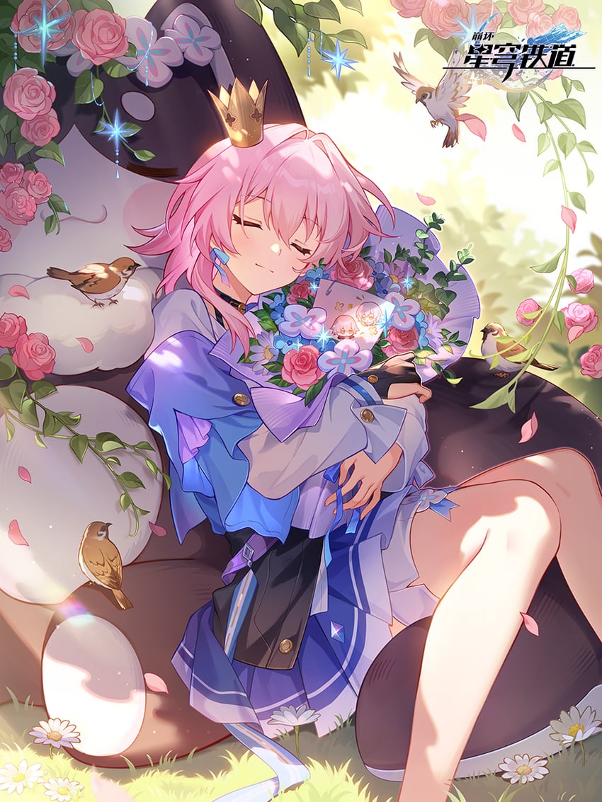 trailblazer, stelle, march 7th, caelus, and pom-pom (honkai and 1 more)