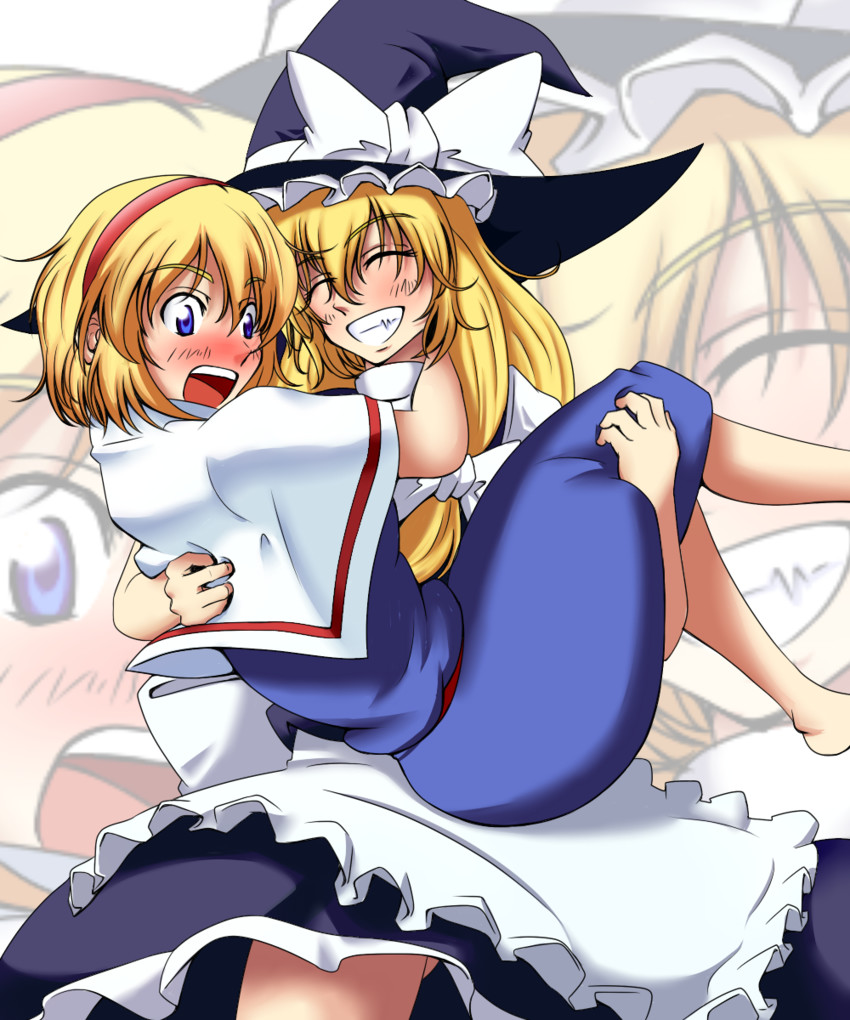 kirisame marisa and alice margatroid (touhou) drawn by kouno_ibuki