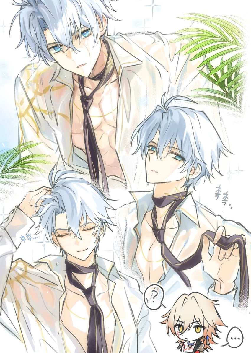 mydei and phainon (honkai and 1 more) drawn by dkdk2