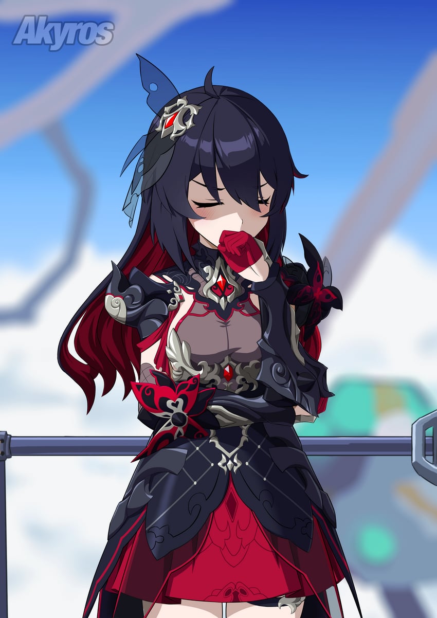 seele vollerei and seele (honkai and 1 more) drawn by akyros