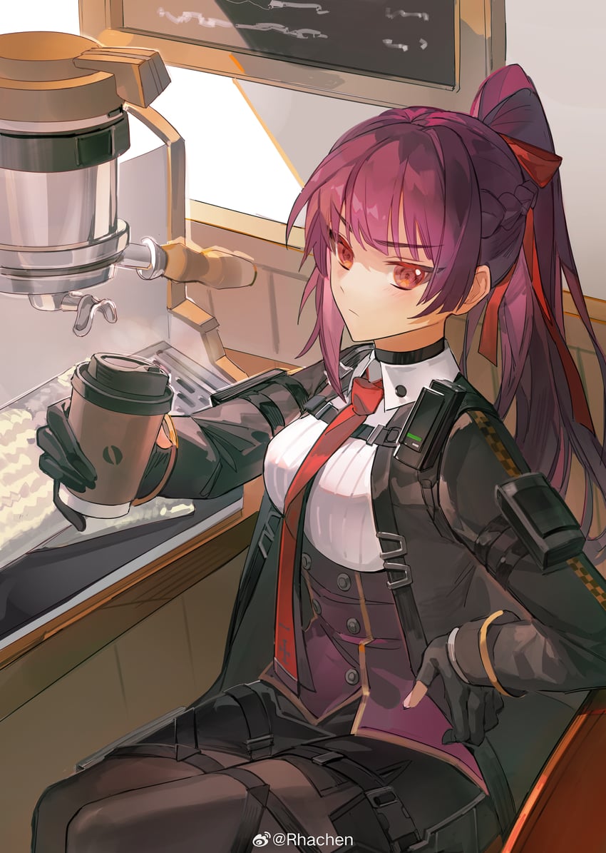 wa2000 and makiatto (girls' frontline and 1 more) drawn by rhachen