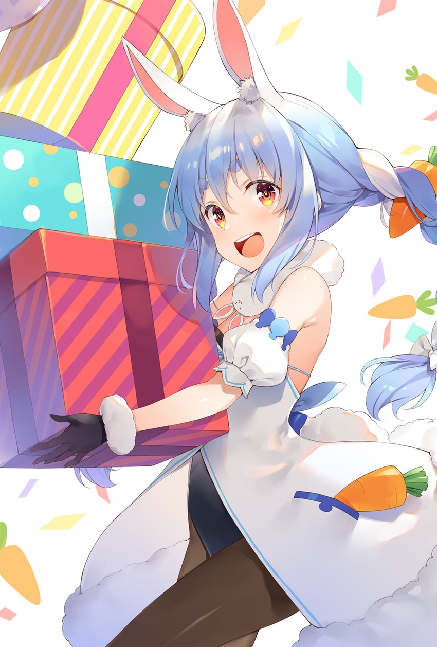 usada pekora and don-chan (hololive) drawn by yuuki_hagure