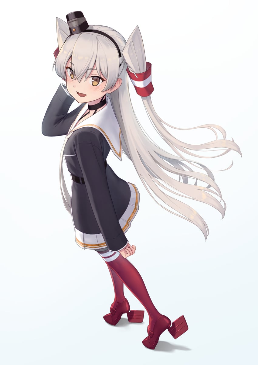amatsukaze and amatsukaze kai ni (kantai collection) drawn by porupurucha