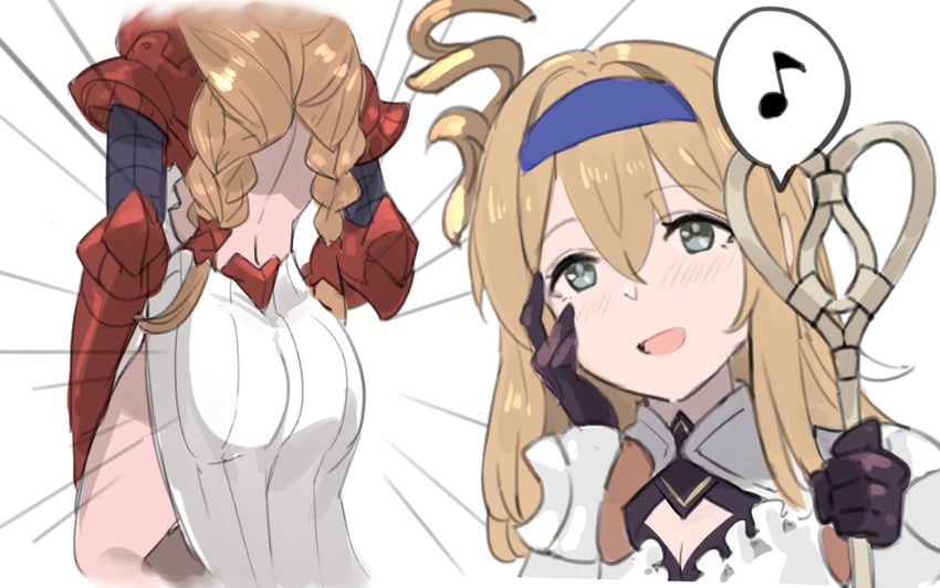 athena and enyo (granblue fantasy) drawn by nos_(nos_tsn)