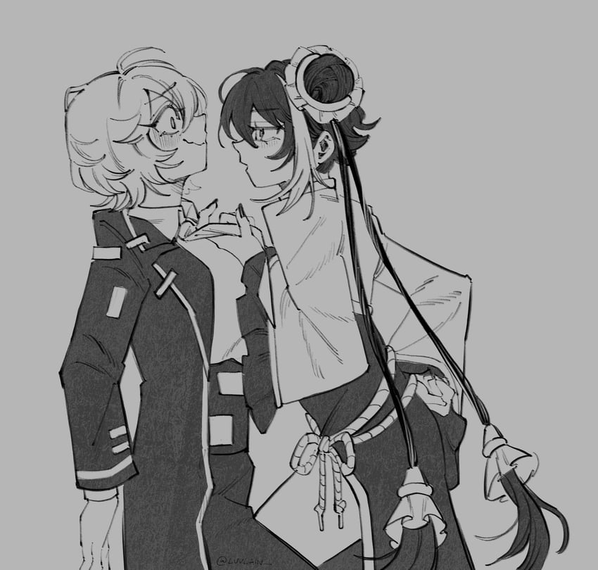 don quixote and jia xichun (project moon and 1 more) drawn by luvlain
