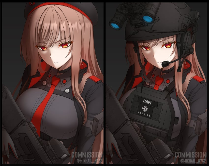 rapi (goddess of victory: nikke) drawn by mikhail_n762