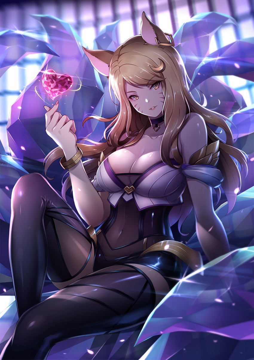 ahri and k/da ahri (league of legends) drawn by kiyo_(chaoschyan)