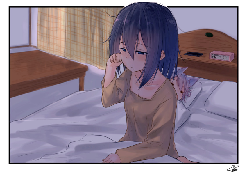 suzunari shizuku and suzunari arare (original) drawn by yuki_arare