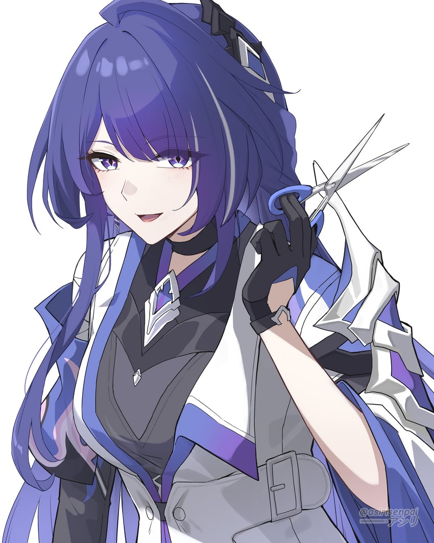 acheron (honkai and 1 more) drawn by asiri_senpai