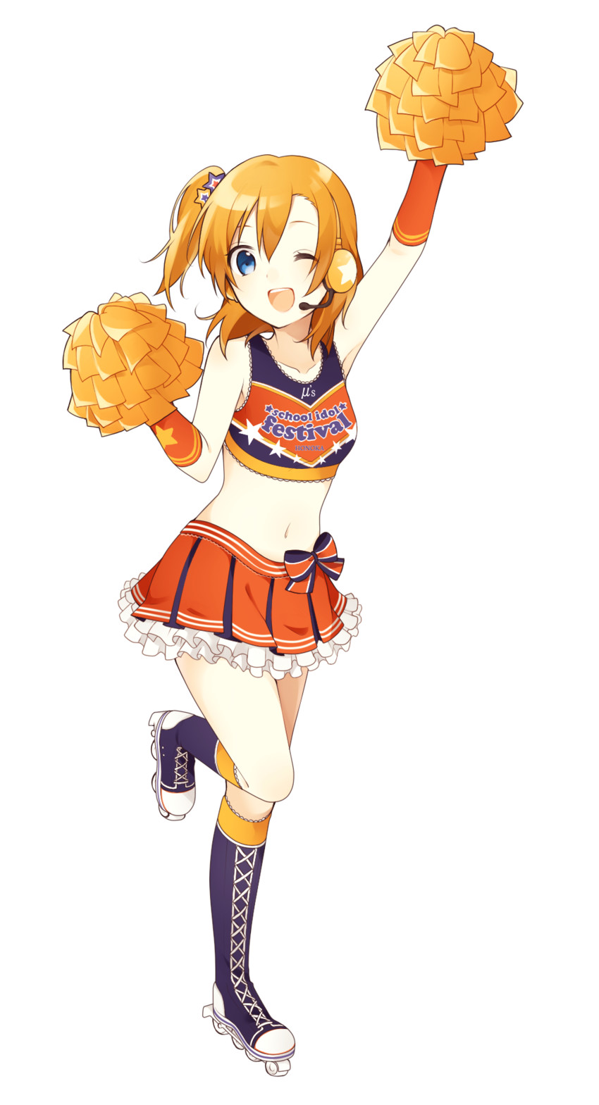 kosaka honoka (love live! and 2 more) drawn by chisumi