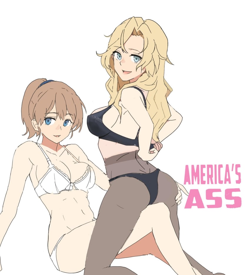 hornet and intrepid (kantai collection) drawn by wani_(perfect_han)