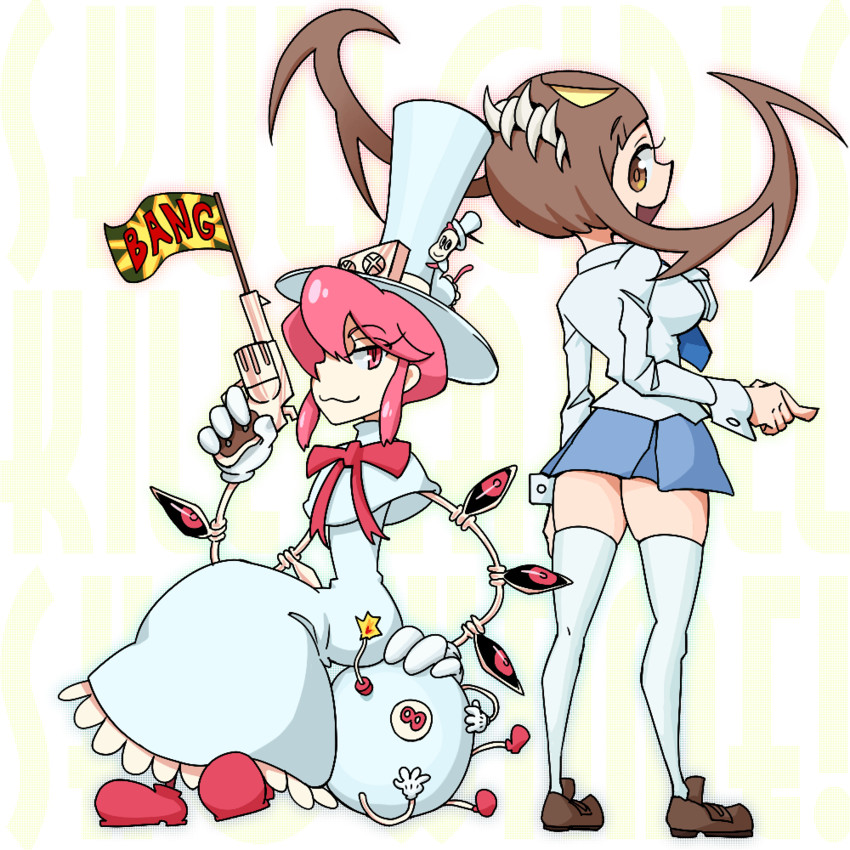 mankanshoku mako, jakuzure nonon, filia, samson, peacock, and 3 more (kill la kill and 1 more) drawn by armkreuz