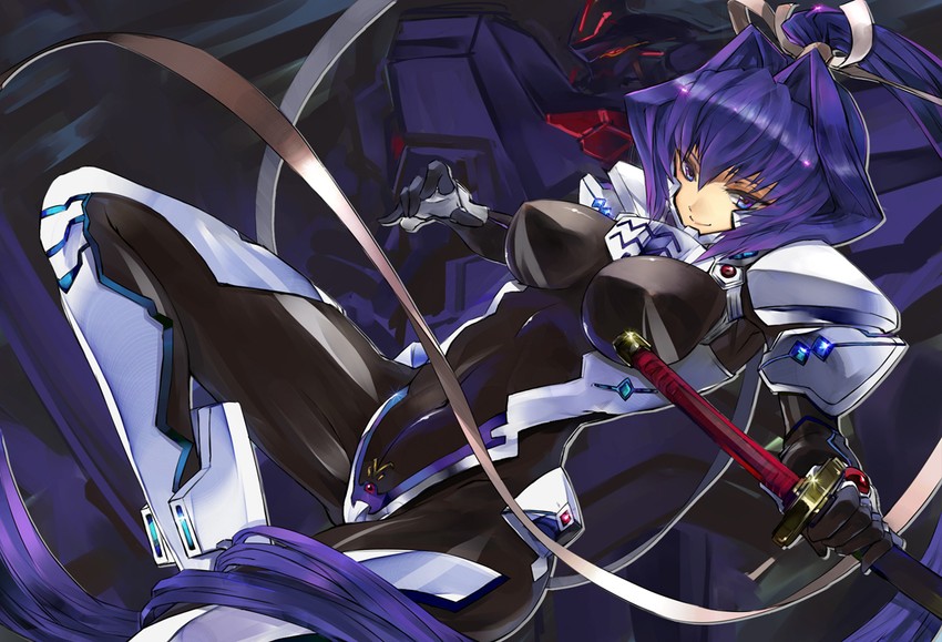 mitsurugi meiya and type 00 takemikazuchi (muv-luv and 1 more) drawn by gond