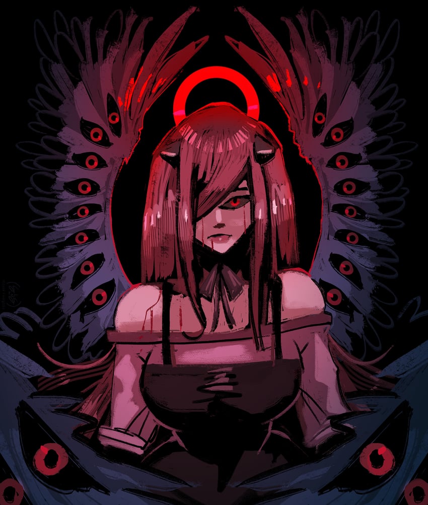 lucy (elfen lied and 1 more) drawn by misterfeelgood