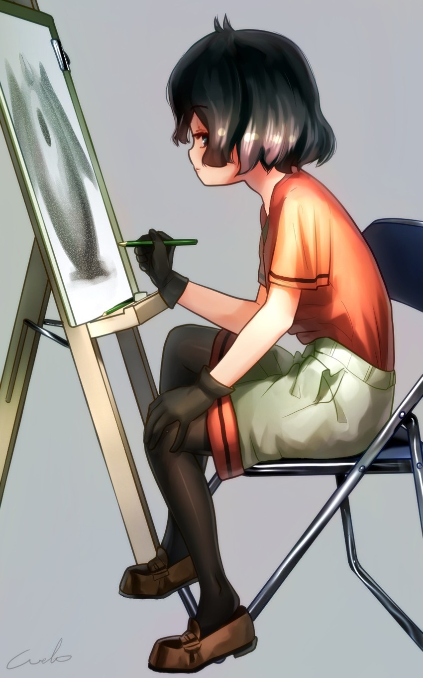 kaban and black cellien (kemono friends) drawn by welt_(kinsei_koutenkyoku)
