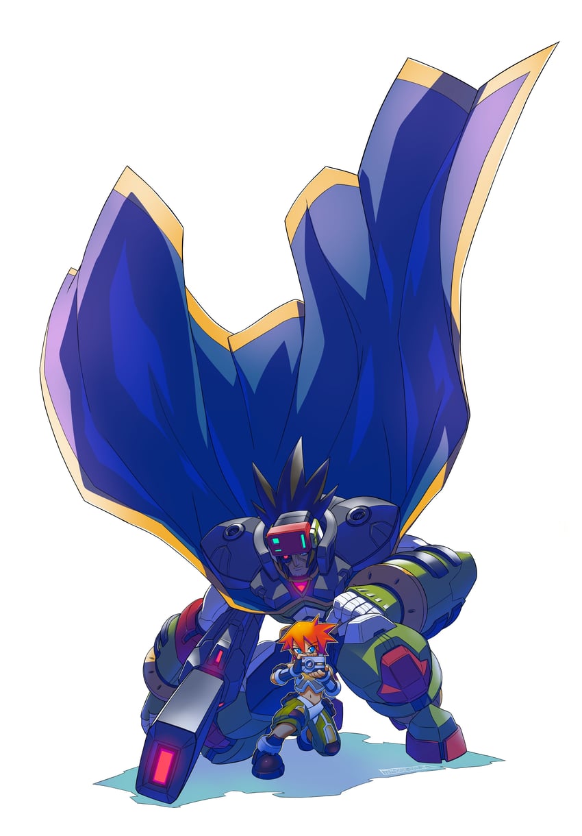 neige and craft (mega man and 2 more) drawn by tomycase