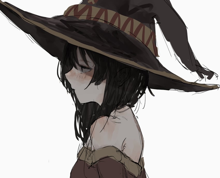 megumin (kono subarashii sekai ni shukufuku wo!) drawn by pikuson