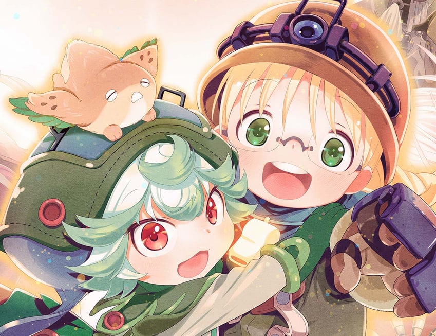 riko, prushka, and meinya (made in abyss) drawn by hosoi_mieko