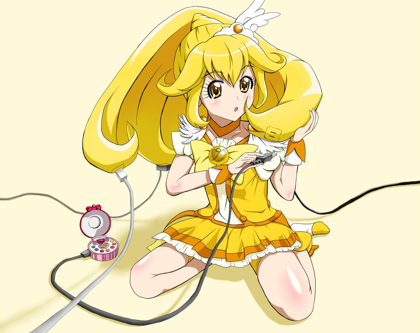 kise yayoi and cure peace (precure and 1 more) drawn by lhabee