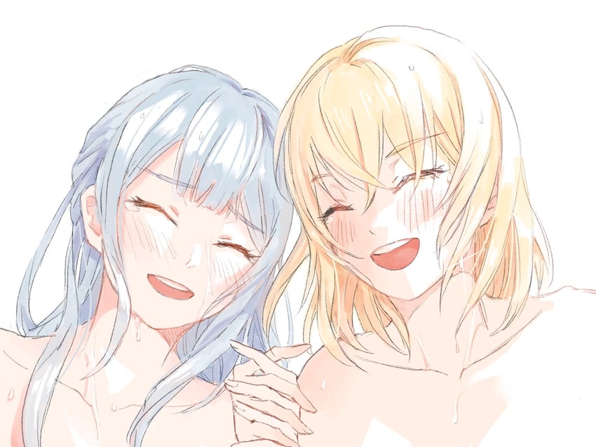 togawa sakiko and misumi uika (bang dream! and 1 more) drawn by nichiju_(you)