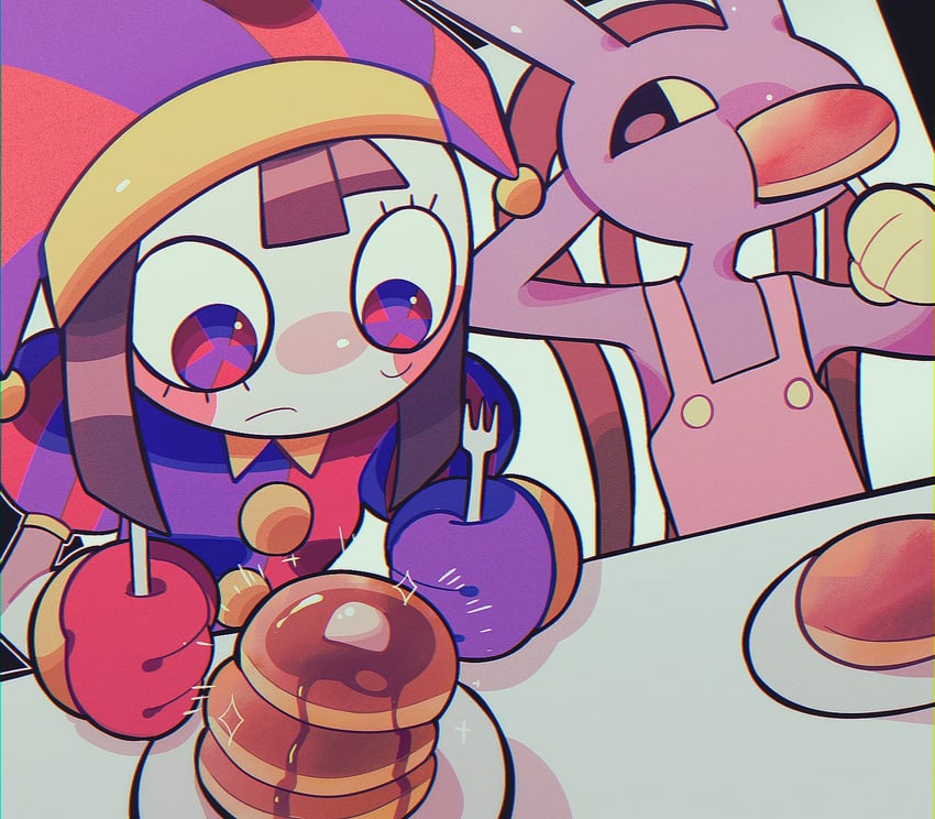 pomni and jax (the amazing digital circus) drawn by otya_0035