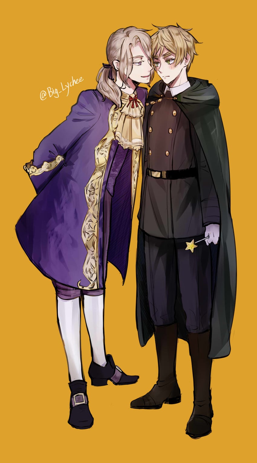 united kingdom and france (axis powers hetalia) drawn by big_lychee