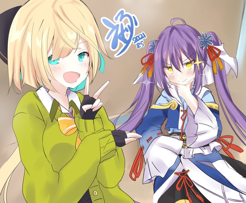 inaba gou and hachisuka kotetsu (tenka hyakken) drawn by eijirou02