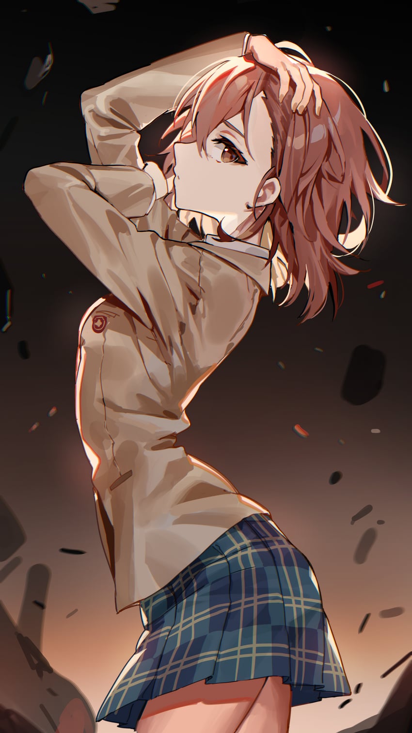 misaka mikoto (toaru majutsu no index and 1 more) drawn by cahangonn