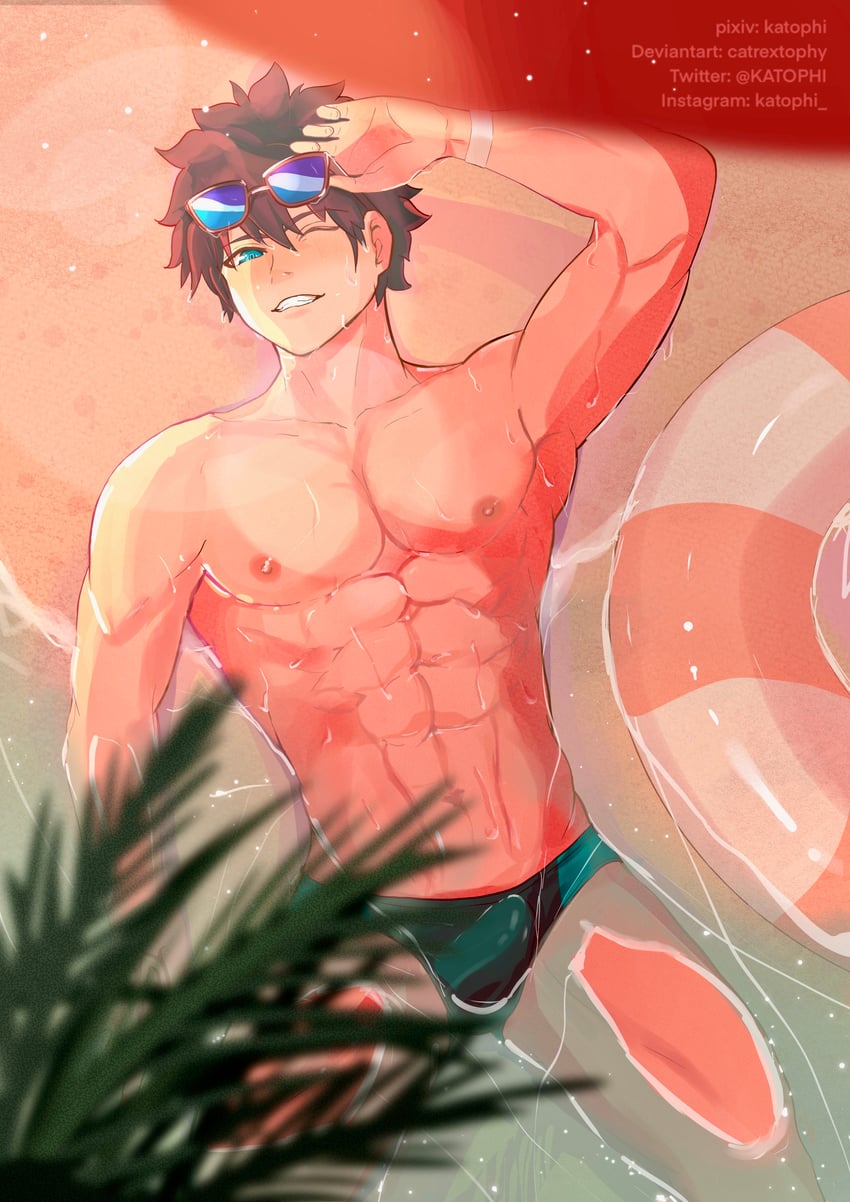 fujimaru ritsuka (fate and 1 more) drawn by katophi