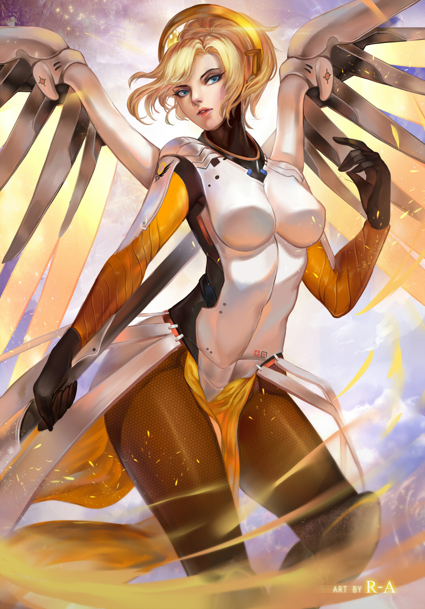 mercy (overwatch and 1 more) drawn by hanh_chu