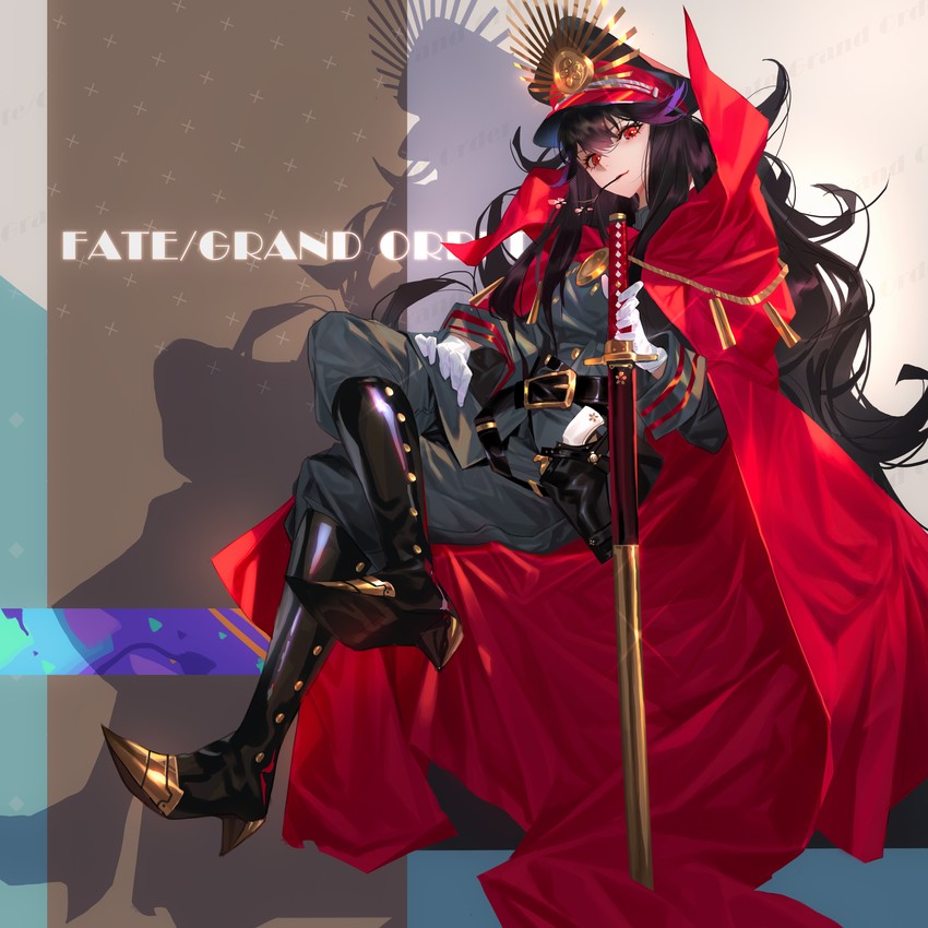 oda nobunaga (fate and 2 more) drawn by grandia_lee