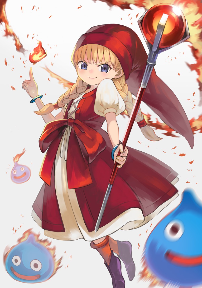 slime and veronica (dragon quest and 1 more) drawn by tokiti