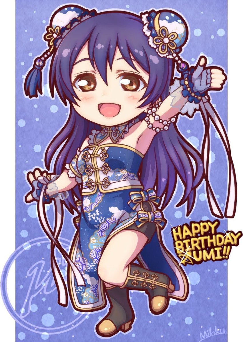 sonoda umi (love live! and 2 more) drawn by miloku