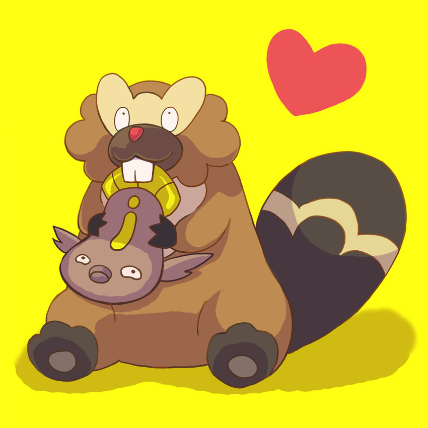 stunfisk and bibarel (pokemon and 1 more) drawn by pondupon2