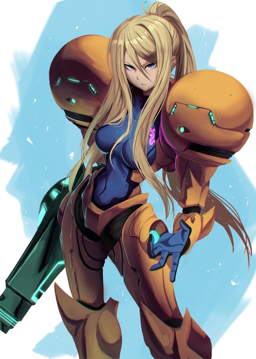 samus aran (metroid and 1 more) drawn by jesse_schickler